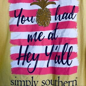 Simply Southern yellow Ya’ll shirt - XL
